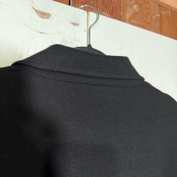 Talbots Double Breasted Jacket Black Merino Wool Size 1X Knit Classic Careerwear - Picture 12 of 12